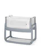 Rrp £190 Boxed Snuzpod 3 Dove Grey Bedside Crib