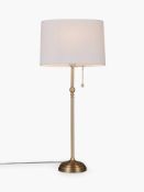 Rrp £90 Boxed John Lewis And Partners Isabel Antique Brass Finish Table Lamp