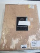 Rrp £50 Bagged Pair Of Prime Gold Virginia Fully Lined Curtains
