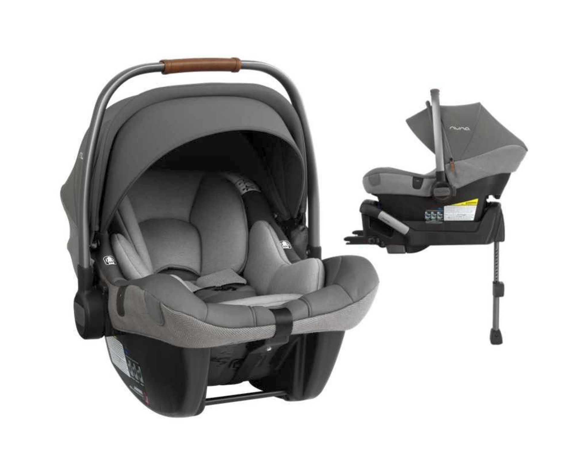 Rrp £250 Nuna Grey Children'S Car Seat With Base