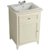 Rrp £795 Savoy 600X500Mm Traditional Washstand, Inset Basin And Worktop