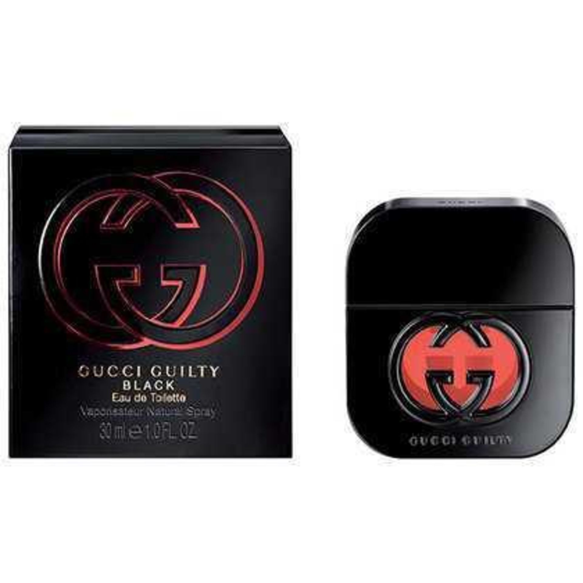 Rrp £80 Boxed Bottle Of Gucci Guilty Black 50Ml Eau De Toilette (Ex Display)