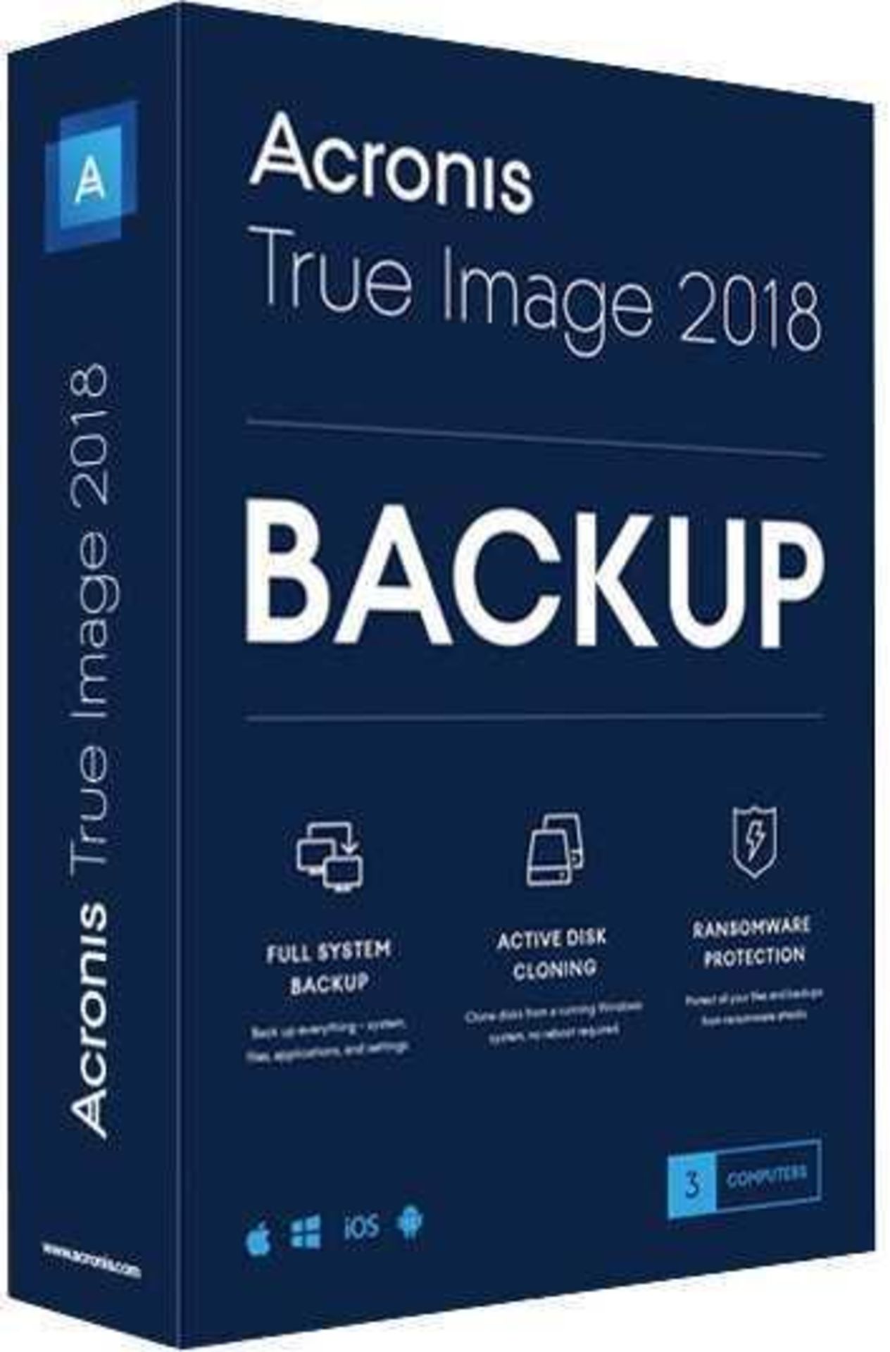 Rrp £40 Boxed Acronis True Image 2018 #1 Backup Software - Image 2 of 2