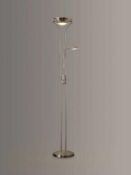 Rrp £85 Zella Floor Lamp With Antique Brass Finish