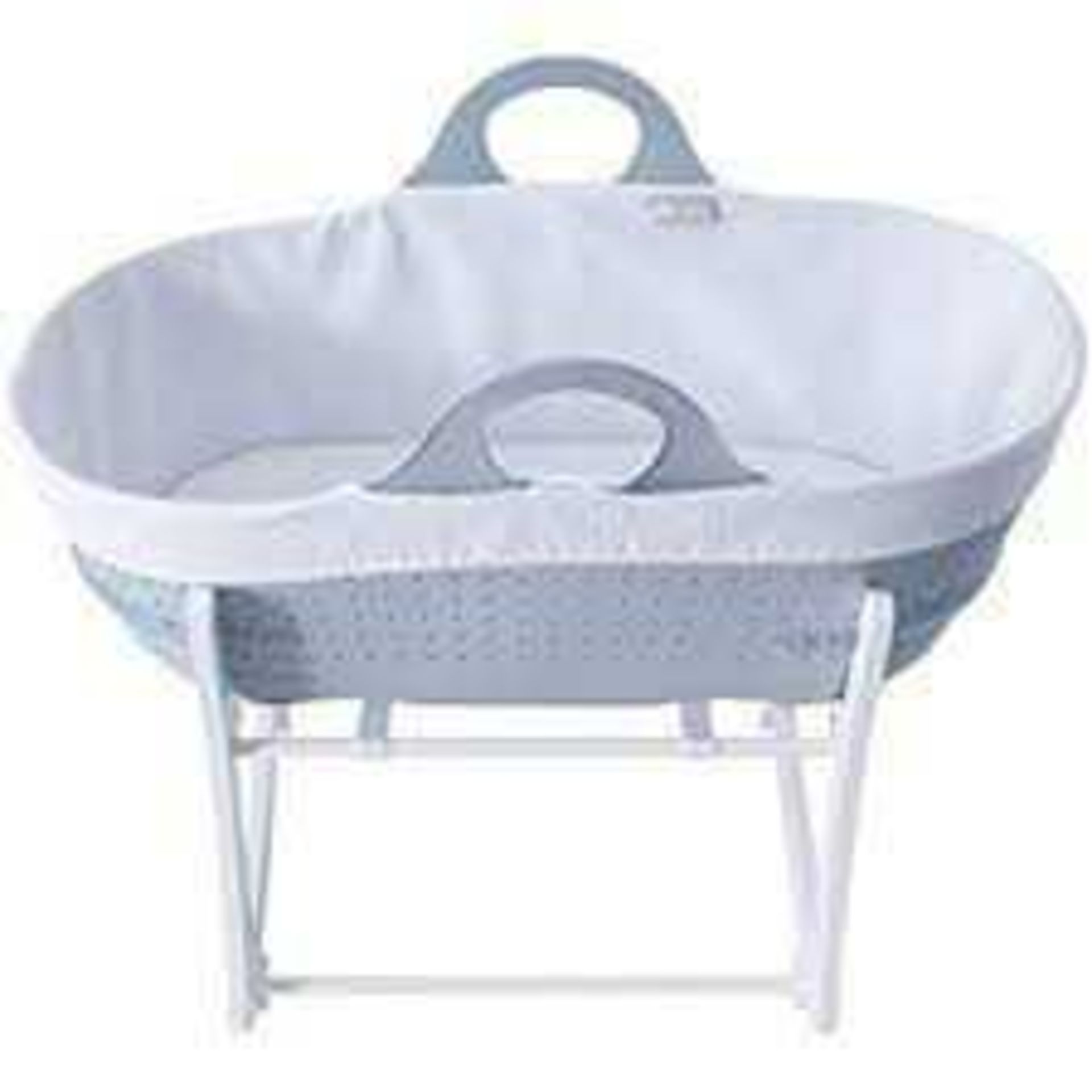 Rrp £100 Unboxed Tommee Tippee Moses Rocking Basket And Stand