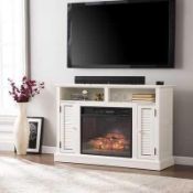 Rrp £430 Boxed Lombardy Media Fireplace