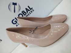 Rrp £50 Each Assorted Pairs Of Women'S Size 5 Nude Pink Gloss Heels By Faith, Debenhams And Primark