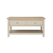 Rrp £400 Debenhams Home Designer 6-Drawer Solid Wood Coffee Table