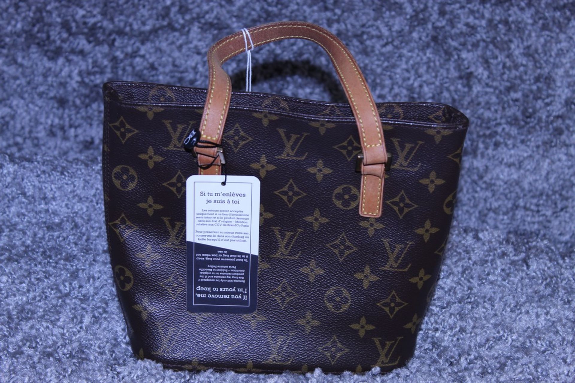 Rrp £1,500 Louis Vuitton Vavin Shoulder Bag, Brown Monogram Coated Canvas, Vachetta Handles,