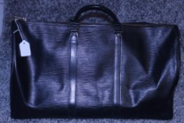 RRP £1,4110 Louis Vuitton Keepall 50 Handbag, Black Epi Calf Leather, 52x29x22cm Complete with