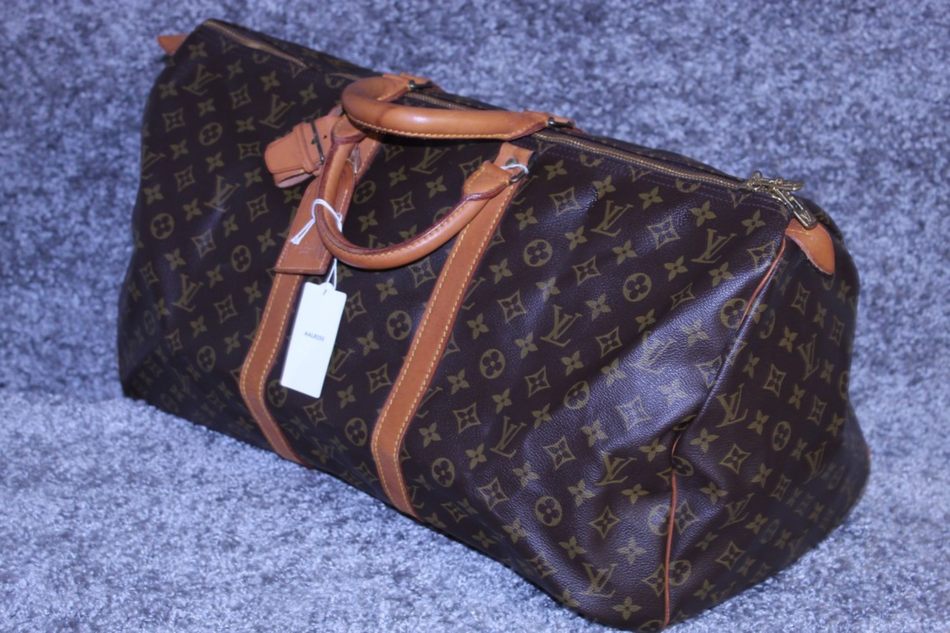 Rrp £1,400 Louis Vuitton Keepall 55 Travel Bag Brown Monogram Canvas, Vachetta Handles, - Image 3 of 5