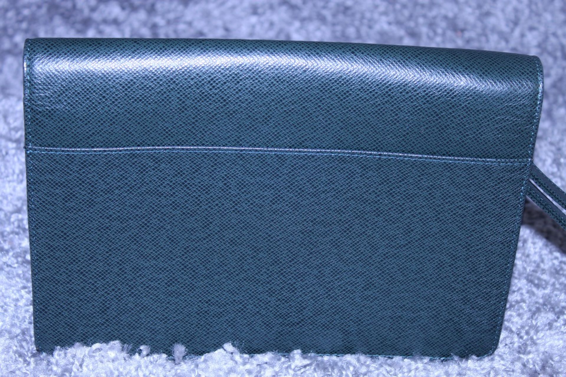 RRP £1,500 Louis Vuitton Selenga Handbag, Dark Green Taiga Calf Leather, 25x18x2.5cm (Production - Image 3 of 5