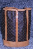 RRP £1,500 Louis Vuitton Randonnee Shoulder Bag, Brown Coated Canvas Monogram, 33x43x16cm (