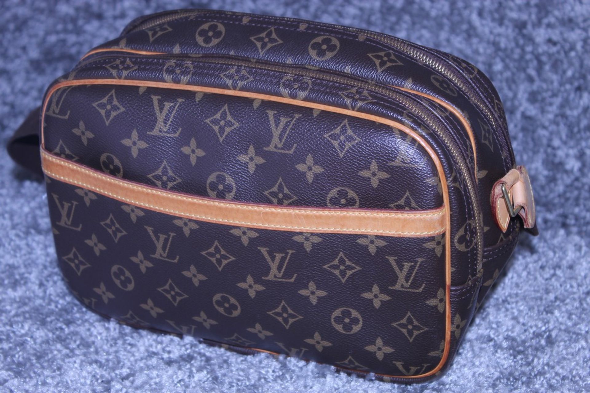 Rrp £1350 Louis Vuitton Reporter Pm Brown Coated Canvas Monogramme Shoulder Bag With Brown Canvas - Image 3 of 4