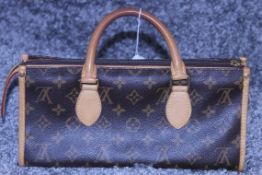 RRP £3000 Louis Vuitton Popincourt Handbag In Brown Coated Monogram Canvas. Condition Rating AB (
