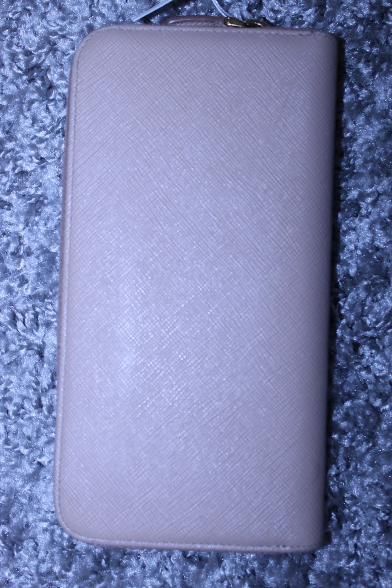 RRP £590 Prada Continental Wallet, Beige Saffiano Leather, 20x10cm (Production Code 107D) - Image 2 of 5