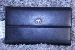 Rrp £750 Chanel Logo Flap Wallet. Black Calf Small Grained Leather. 20X11X5.2Cm Comes Complete