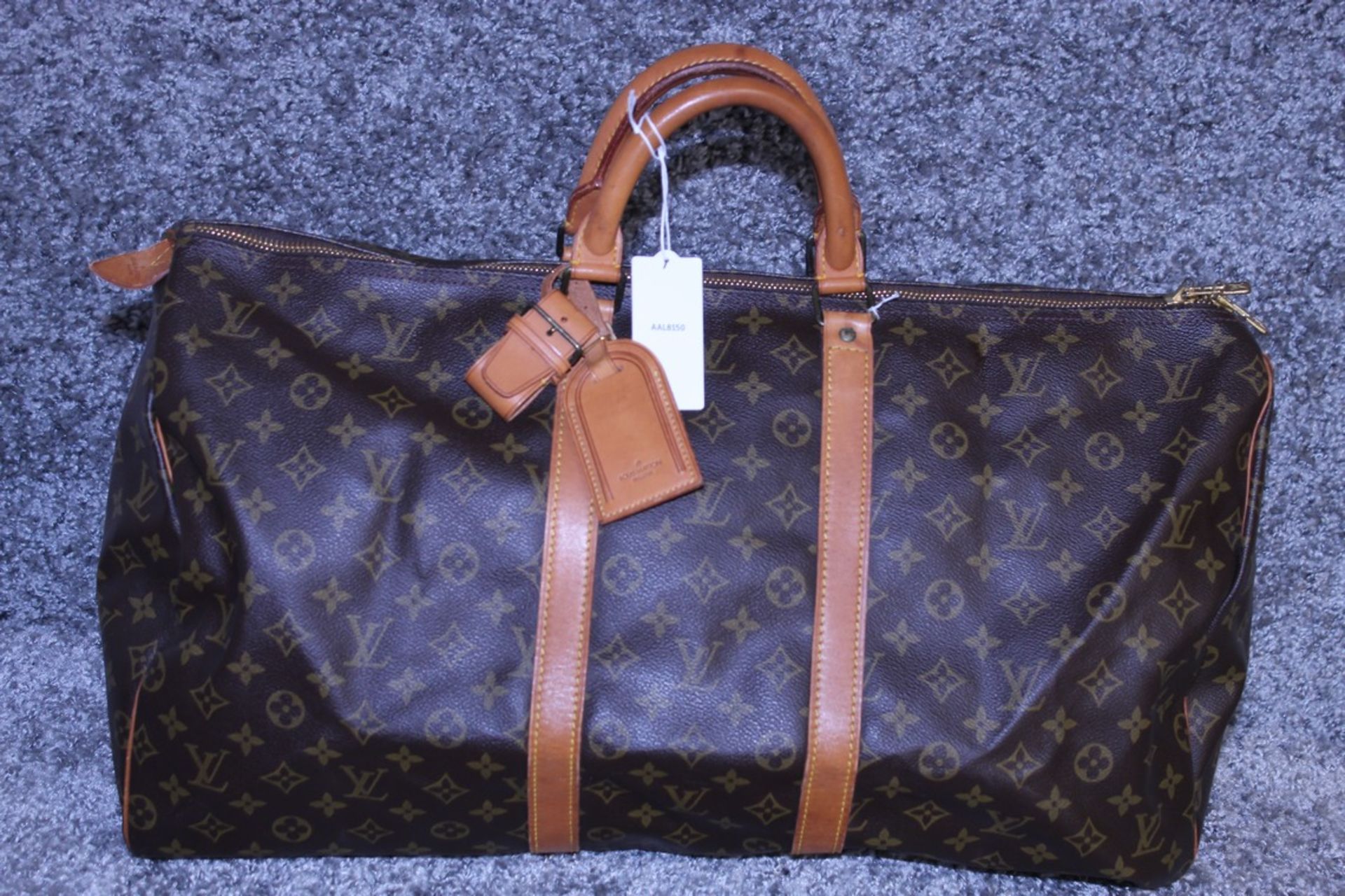 Rrp £1,400 Louis Vuitton Keepall 55 Travel Bag Brown Monogram Canvas, Vachetta Handles, - Image 2 of 5