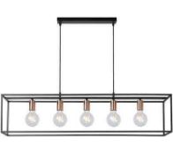 Rrp £150 Boxed Lucide Arthur 5 Light Ceiling Pendant