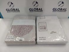 Combined Rrp£80 Lot To Contain Two Brand New Duvet Sets To Include Portfolio Home Mulberry King-Size