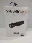 Rrp £80 Boxed Rode Videomic Directional Microphone For Apple Devices