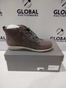 Rrp £80 Brand New Boxed Ladies Vionic Designer Suede High Top Boot Trainers Size Uk 7