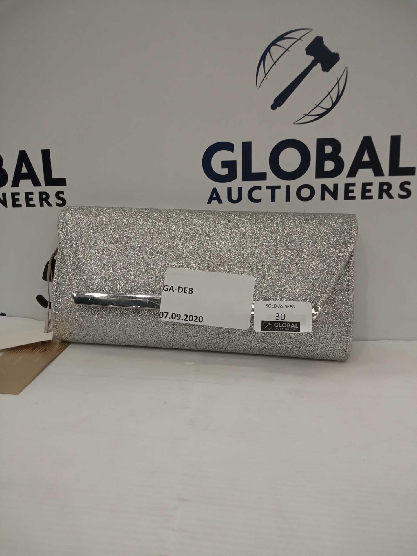 Combined Rrp £60 Brand New Debenhams Designer Ladies Silver Sparkle Clutch Bags