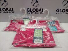 Combined Rrp £150 Lots Of Contain 30 6-Month Old Pink Girls Swimming Shorts By Bands With Mermaid An