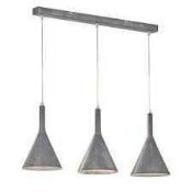 Rrp £100 Boxed Fischer And Honsel Living Senja 3 Light Ceiling Light