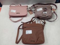 Combined Rrp £55 Lot To Contain 3 Assorted Designer Shoulder Bags