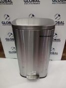 Rrp £60 Boxed 30L Songmics Stainless Steel Bin