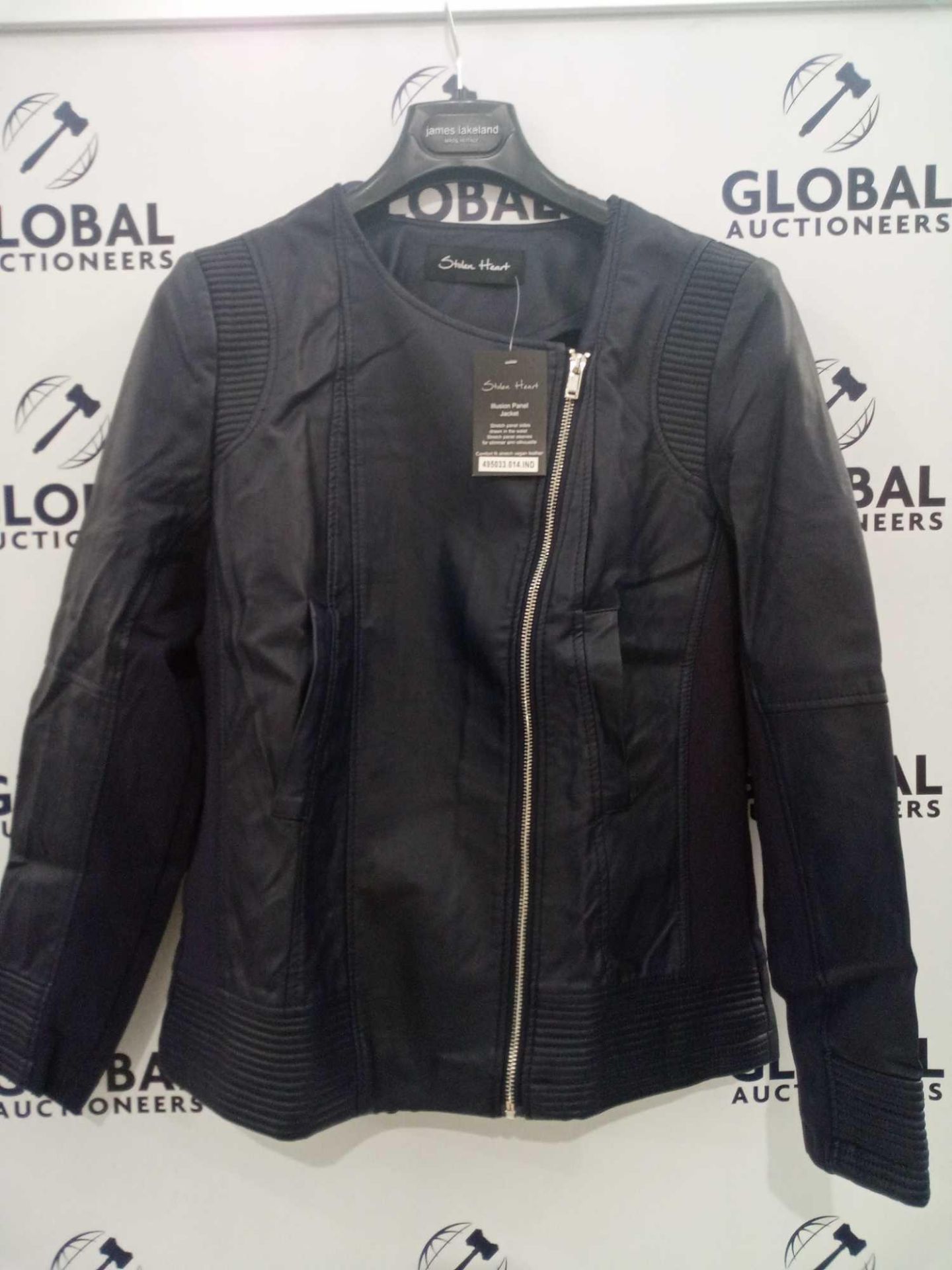 Rrp £90 Lot To Contain 3 Assorted Bagged Womens Leather Biker Jackets - Image 2 of 2