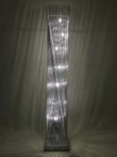 Rrp £150 Boxed Cayan Tower Crystal Floor Lamp
