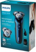 Rrp £140 Boxed Philips Wet And Dry 6000 Mens Rotary Shaver