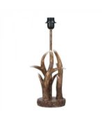 Rrp £100 Boxed Minisun Caribou Antler Table Lamp Base