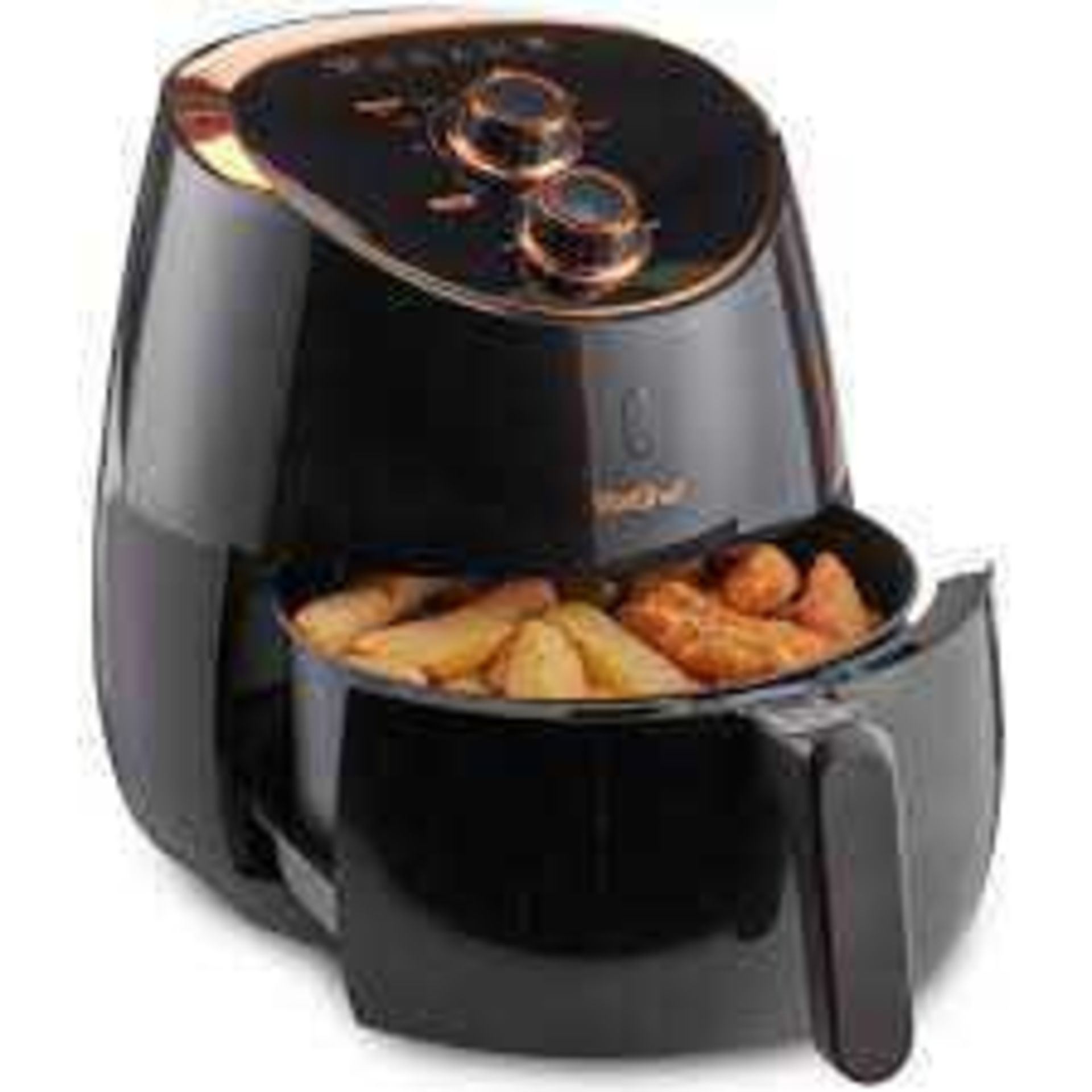 Rrp £65 Vonshef Air Fryer In Black And Gold