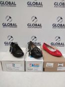 Rrp £100 Lot To Contain Free Brand New Boxed Kids Division Genuine Leather Shoes In Assorted Colours