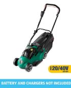 Rrp £80 Boxed Ferrex 40V Li-Ion Cordless Lawnmower