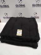 Combined Rrp £100 Lot To Contain 2 Booster Throws In Black And One Lifestyle Collection Luxury Mink