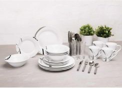 Rrp £60 Boxed Sabichi Amsterdam Porcelain Dining Set