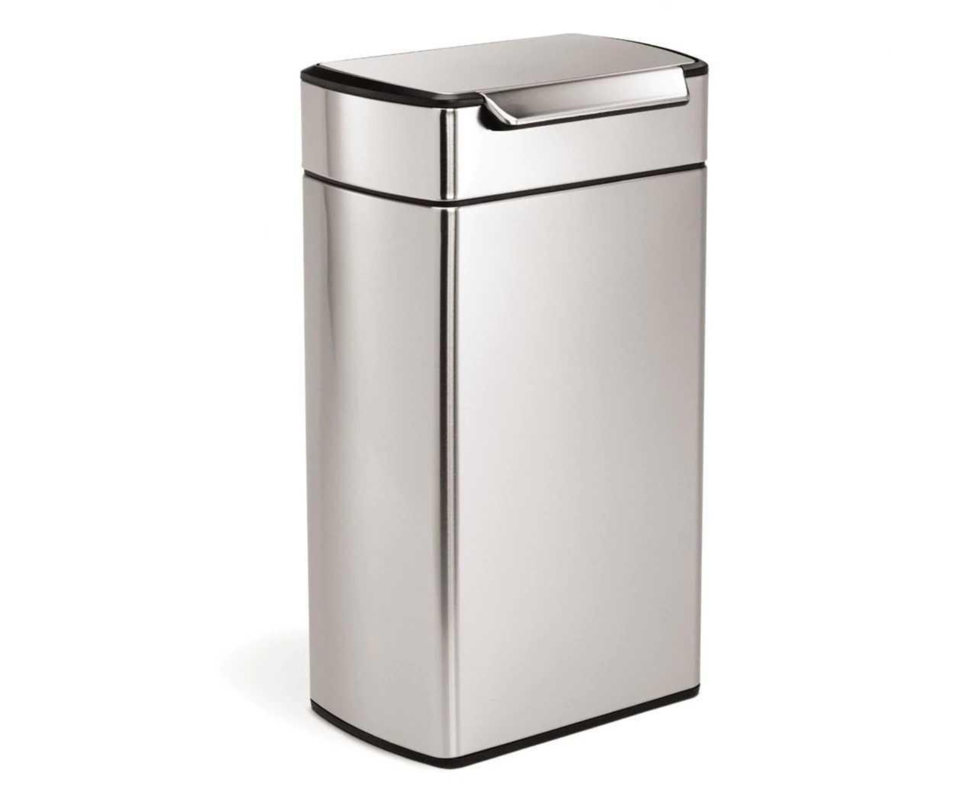 Rrp £140 Boxed Simple Human 40L Stainless Steel Bin