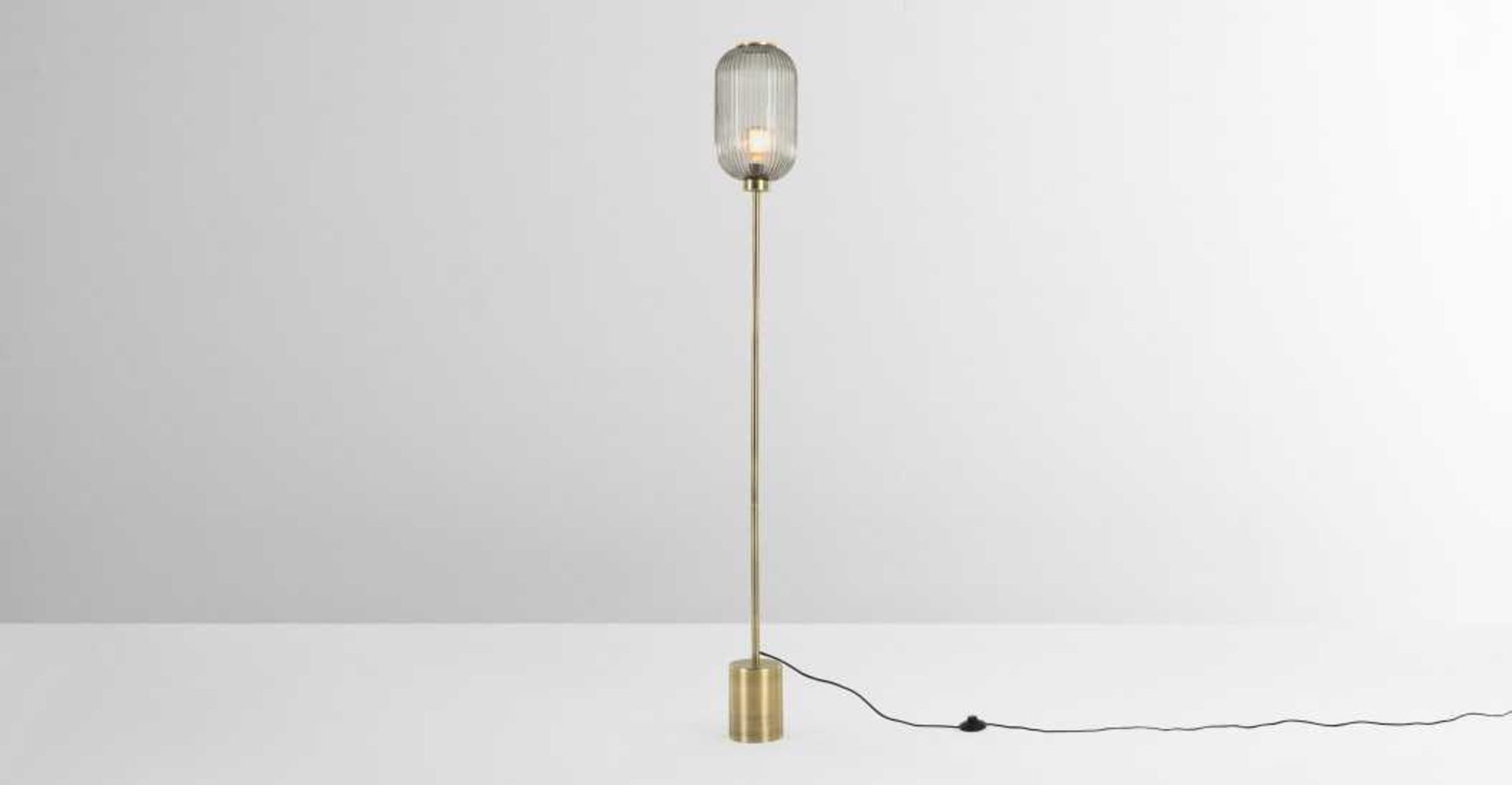 RRP £119 Briz Glass Floor Lamp