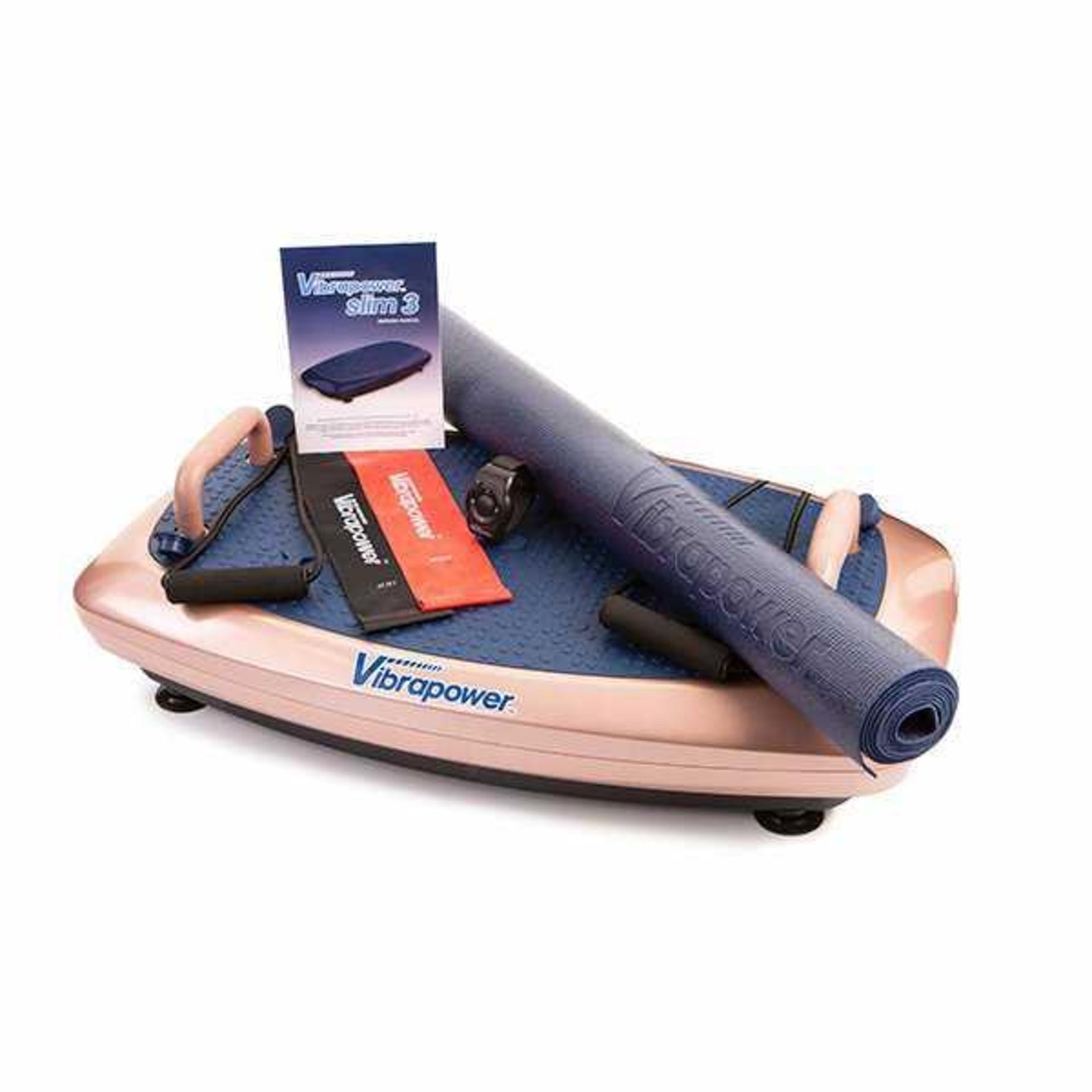Rrp £200 Boxed Vibrapower 3 Body Toning Vibration Plates In Rose Gold