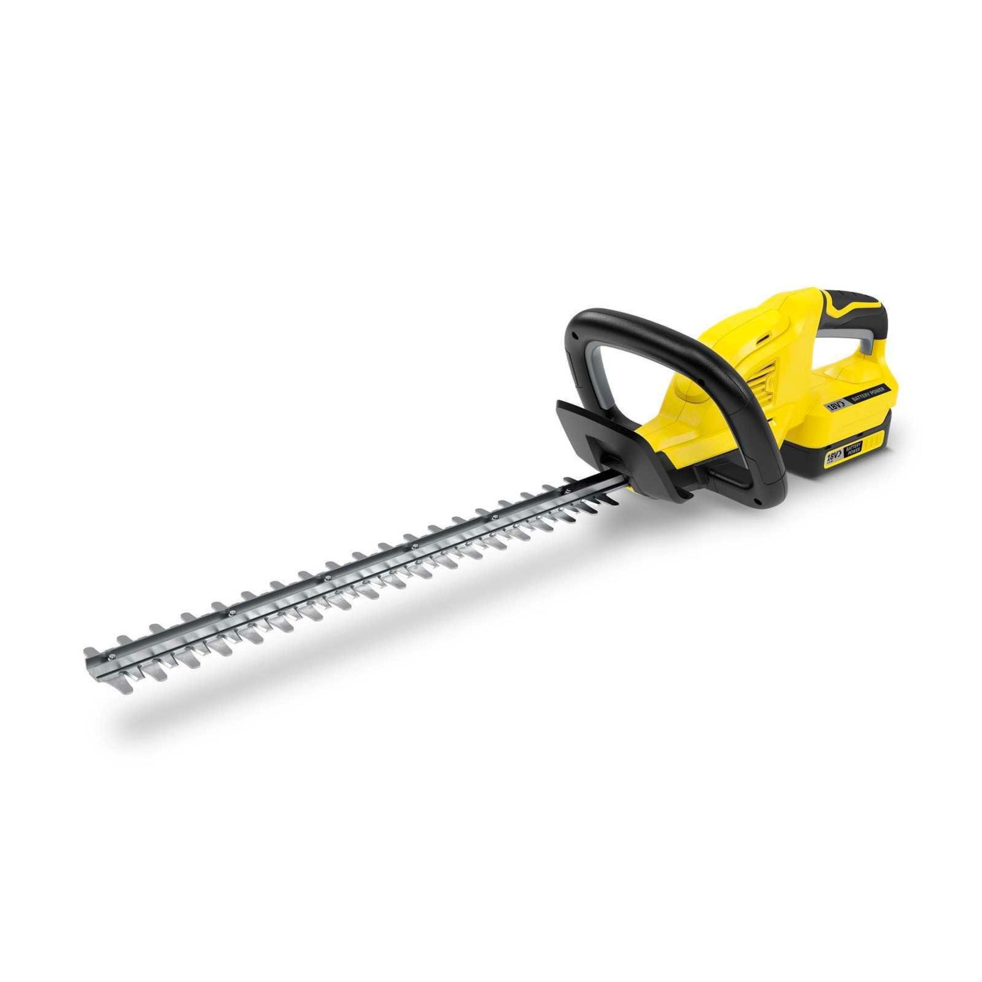 Rrp £160 Boxed Karcher Hge-18-45 18 Volts Cordless Hedge Trimmer