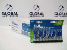 Rrp £95 Lot To Contain 12 Fuji Aa20 Extra Heavy Duty Batteries 20 Batteries Per Pack