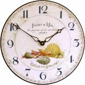 Rrp £30 To £40 Each Assorted Designer Wall Clocks To Include Fruits De Mer Wall Clock And Glasgow An