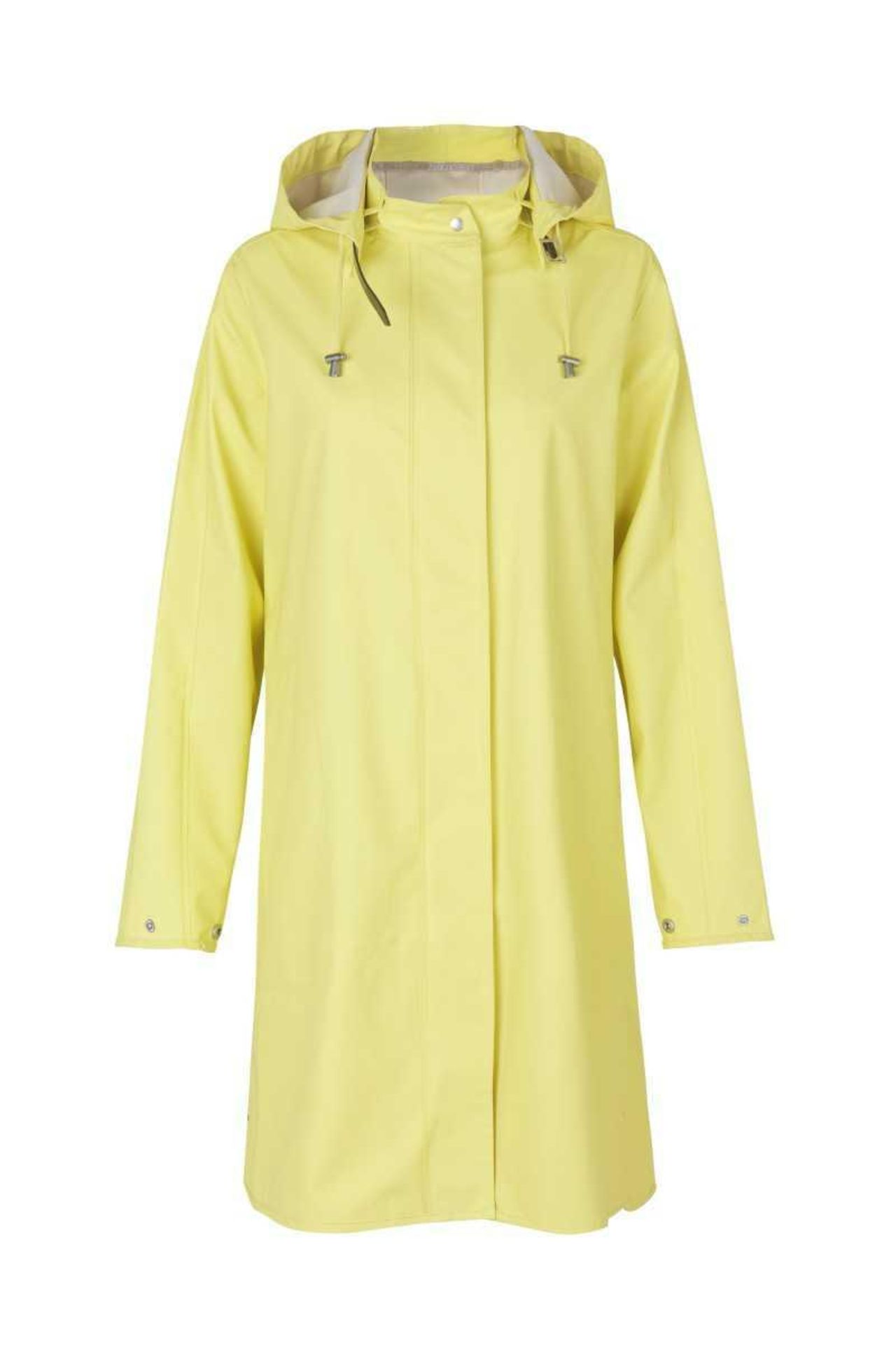 Rrp £110 Ilse Jacobsen Lemon Coloured Ladies Raincoat