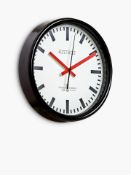 Rrp £35 Swiss Station Electrique Wall Clocks