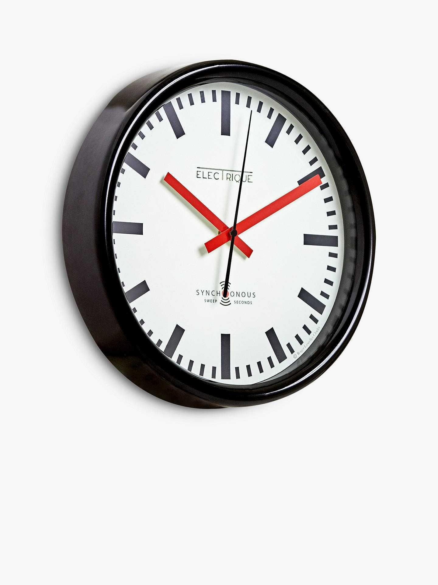 Rrp £35 Swiss Station Electrique Wall Clocks