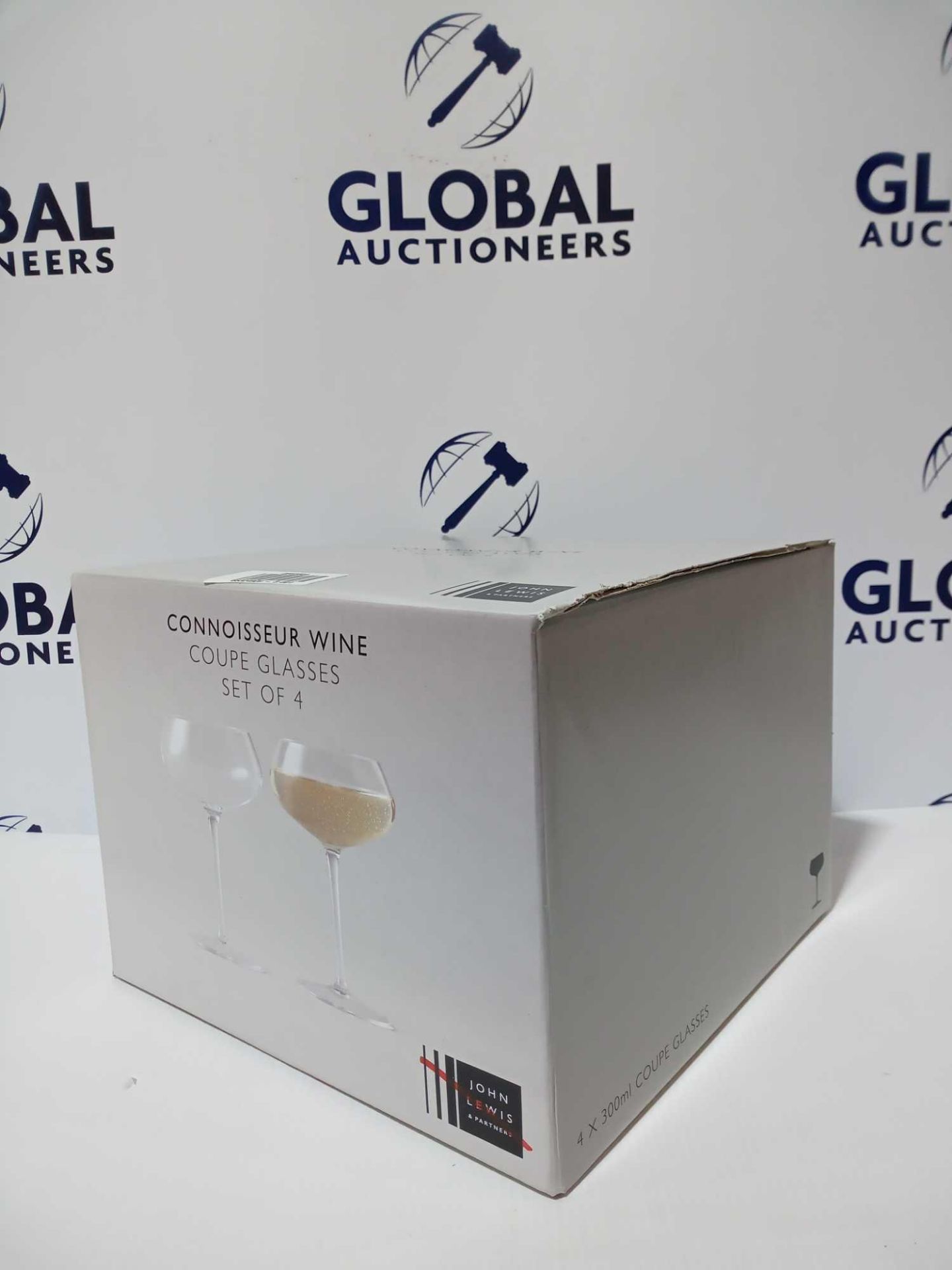 Rrp £25 Each Boxed John Lewis And Partners Wine Connoisseur Set Of 4 Designer Wine Glasses Set